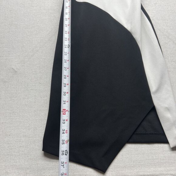 Guess Black & White Stretch Sleeveless Slit Panel Bodycon Dress Size 2 - Picture 3 of 12